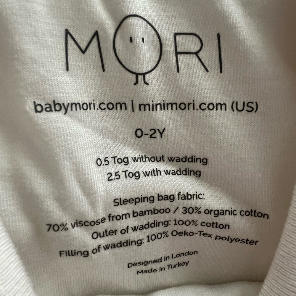 MORI Baby Sleep Sack (0-2 Years) NWT